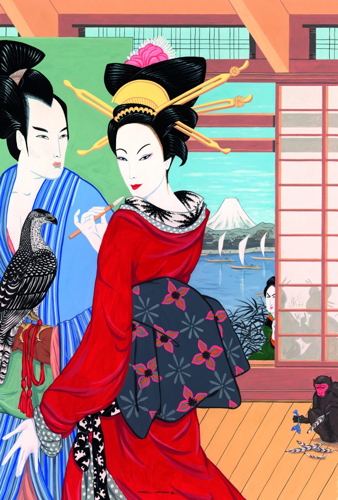 felix scholz illustration fashionillustration geisha painting gouache